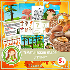 Тематический комплект: Грибы